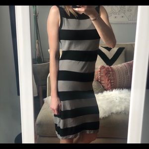 James Perse Women’s Stripe Tank Cap Sleeve Midi Dress, Small ✨
